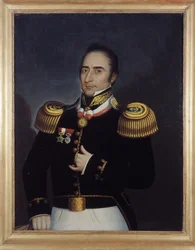Retrato de Andre Hipolito (Hyppolite) Bouchard, quien participó en la Revolución de Buenos Aires el 25 de mayo de 1810, por Etienne Prosper Berne-Bellecour (o Bernet-Bellecour: 1838 - 1910)