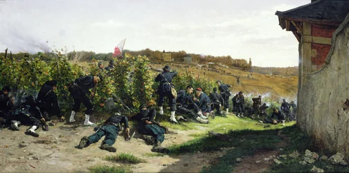Los Tirailleurs de la Seine en la Batalla de Rueil-Malmaison, 21 de octubre de 1870, 1875
