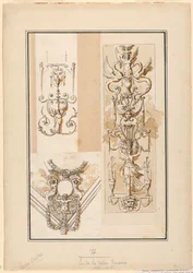 Diseño para motivos ornamentales de arabescos