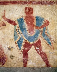 Una bailarina (Detalle de un fresco, siglo V a.C.)