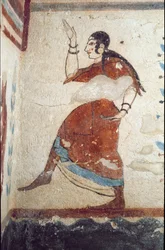 Una bailarina (detalle) Fresco, 530 a.C.
