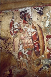 Un guerrero (fresco, siglo IV a.C.)