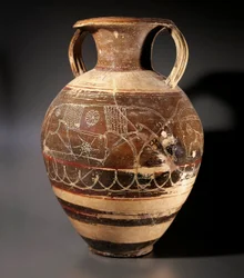 Arte etrusco: ánfora decorada por el pintor de los Cappi