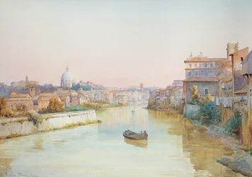 Vista del Tíber desde el Ponte Sisto