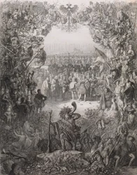 Los miembros de la Sociedad Albrecht Durer para el año electoral 1843-1844 Der Albrecht Du...