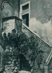Un rincón tranquilo de Taormina, Sicilia, Italia, 1927