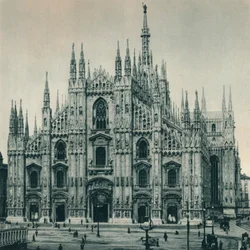 Fachada del Duomo, Milán, Italia, 1927