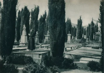 Parte del cementerio, Palermo, Sicilia, Italia, 1927