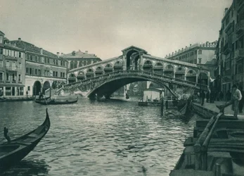 Puente de Rialto, Venecia, Italia, 1927