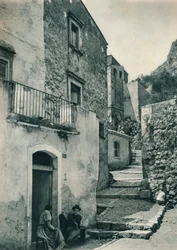 Calle en Taormina, Sicilia, Italia, 1927