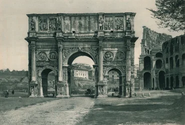El Arco de Constantino, Roma, Italia, 1927