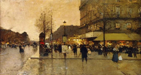 Escena de una calle parisina