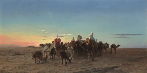 La caravana al atardecer