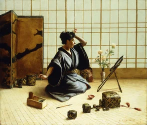 La chica geisha, 1890