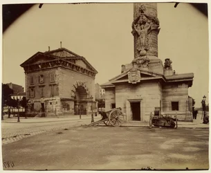 Antigua Barrera del Trono (Pabellón y Columna del Peaje)