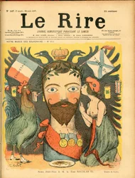 Portada de « Le Rire », sátira en colores