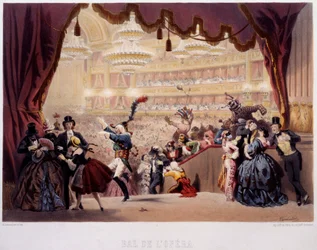El Baile de Máscaras de la Ópera de la Rue Le Peletier en París
