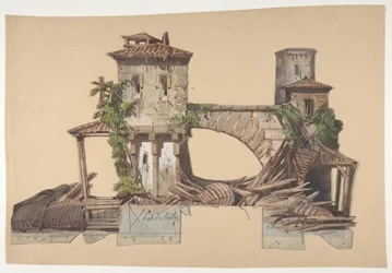 Diseño para un escenario en la Ópera, París