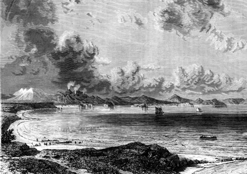 Lago Taupo, Isla Norte, Nueva Zelanda, 1886