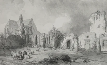 Viajes pintorescos y románticos en la antigua Francia. Bretaña: Abadía de Relec