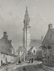 Viajes pintorescos y románticos en la antigua Francia. Bretaña: Iglesia de Roscoff