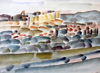Pasaje a través del castillo fortificado, c. 1918-1936