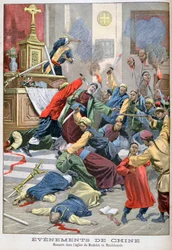 Masacre en la iglesia de Moukden, Manchuria, China, 1900