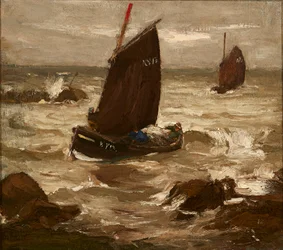 Carrera por la costa ( óleo sobre lienzo)