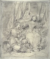 Dama y caballero, n.d.
