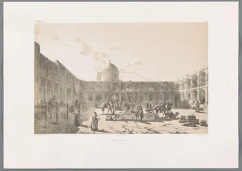 Caravanserai-i-Shah en Qazvin
Caravân-Serail-I-Châh (Casbin) (título en el objeto)
Paisajes persas (título de la serie)
Perse moderne (título de la serie)
