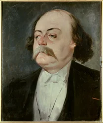 Retrato de Gustave Flaubert (1821 - 1880), escritor francés, circa 1865