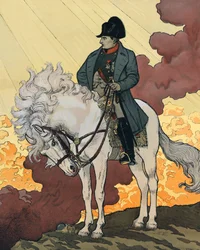Una Nueva Vida de Napoleón I Bonaparte (1769-1821). Litografía de 1894 por Eugene Samuel GRASSET (1845-1917) publicada en “The Century Magazine”. Colección privada.