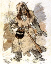 El hombre durante el paleolítico, c.1900 (ilustración)