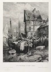 Seis marinas: Interior de un puerto, 1833