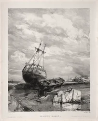 Seis marinas: Marée basse, 1833