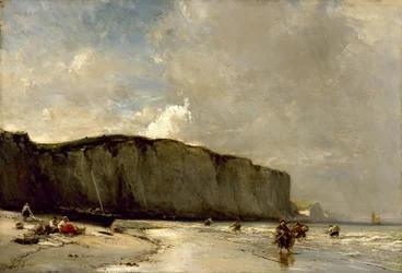 Vista de la costa normanda