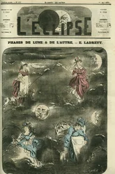 Las 4 fases de la luna representan las 4 categorías sociales de la mujer. Portada en "L