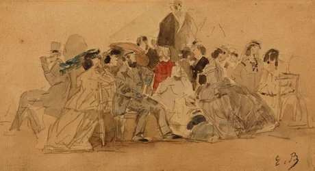 Tarde en la playa, c.1865