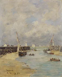 Marea baja en Trouville, 1895