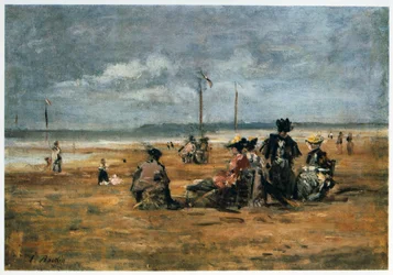 En la playa, 1880