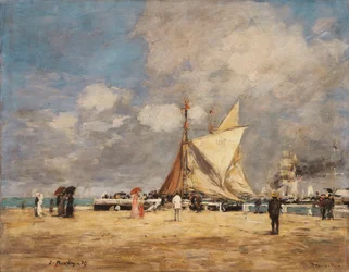 En el muelle, Deauville, 1889
