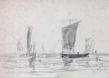 Barcos de vela en el mar