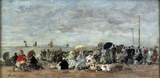 Escena en la playa de Trouville