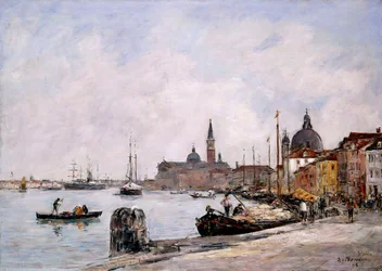 El muelle en Giudecca, Venecia
