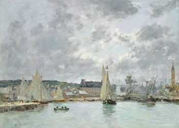Puerto de Trouville, 1880