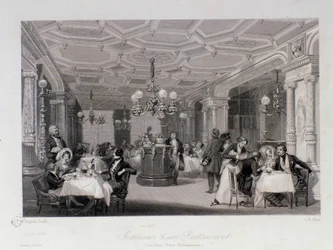 Vista del interior del restaurante 