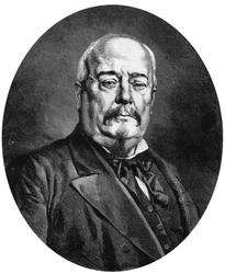 François-Achille Bazaine, grabado a partir de una foto de Maunoury