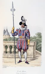 Cent-Suisses, Tenue de Cérémonie, 1814-17