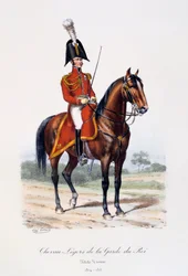 Chevau-Légers de la Guardia del Rey, Pequeño Uniforme, 1814-15