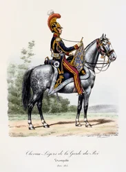 Chevau-Légers de la Guardia del Rey, Trompeta, 1814-15